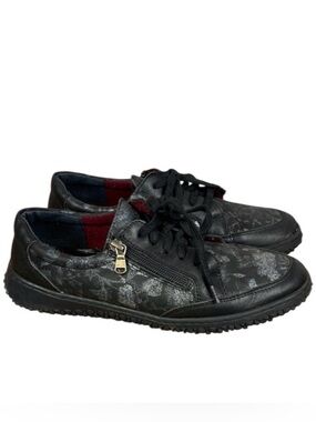 Volks Walker Black Casual Comfort Shoes Sneaker Sz EU40